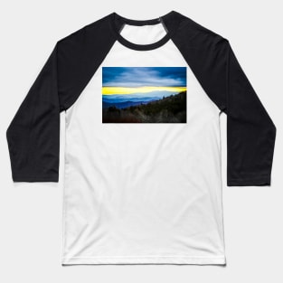 Winter Sunset Baseball T-Shirt